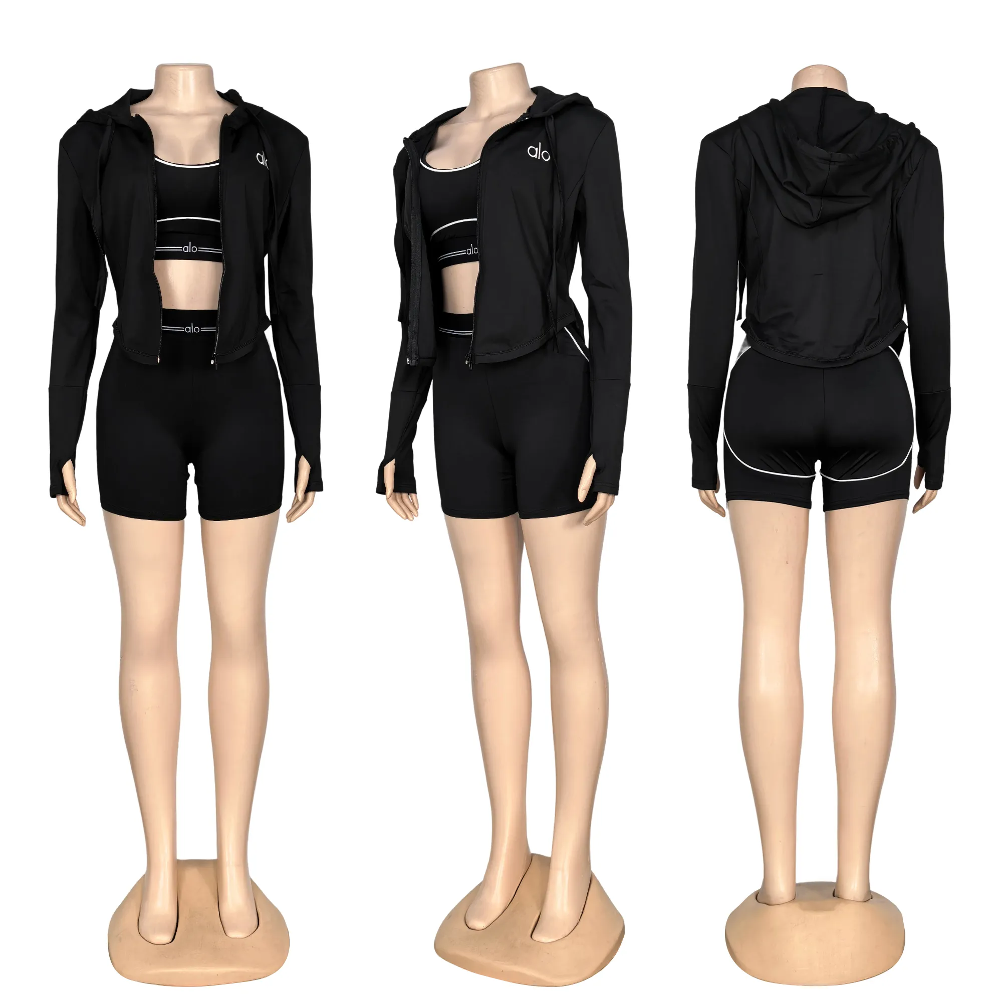 Three-piece shorts set